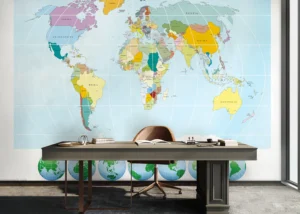 Wall Mural Atlas, Premium Non-woven Wallpaper, 375 x 270 cm, FTNXXL 2414 - Image 3