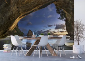 Fototapeta Zátoka Cathedral Cove | Vliesová fototapeta na zed' | 375 x 270 cm | FTNXXL 3000