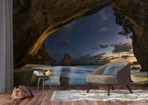 Fototapeta Zátoka Cathedral Cove | Vliesová fototapeta na zed' | 375 x 270 cm | FTNXXL 3000 - Obrázek 3