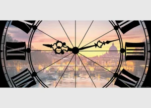 Vliesová fototapeta na zed' Hodiny | 202 x 90 cm | FTNH 2738 - Obrázek 2