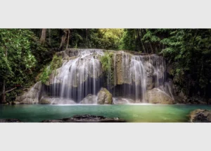 Wall Mural Waterfall in Paradise, 202 x 90 cm, FTNH 2743 - Obrázek 2