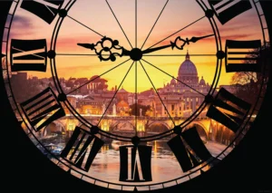 Wall Mural Clock, 160 x 110 cm, FTNM 2651 - Obrázek 2