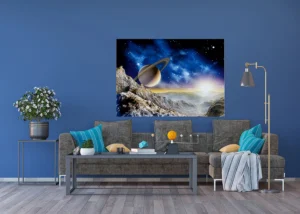 Vliesová fototapeta na zed' Výhled na Saturn | 155 x 110 cm | FTNM 2684