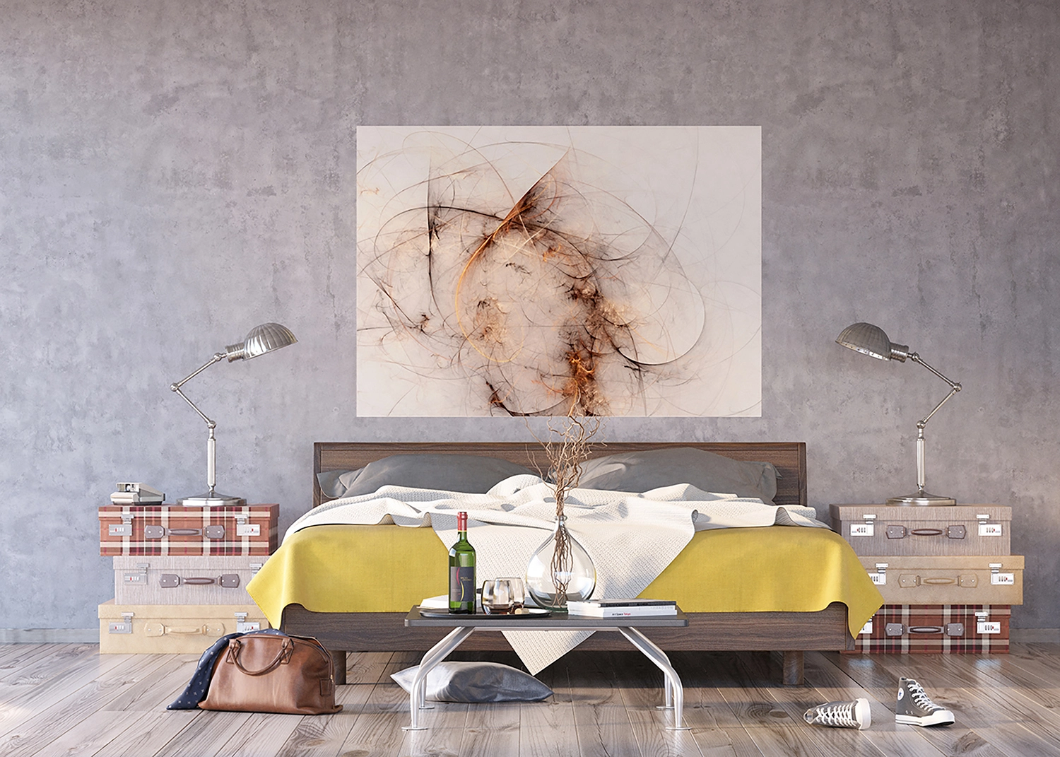 FTN_M_2688_INTERIOR-1-1.webp Vliesová fototapeta na zed' Abstraktní Linky | 155 x 110 cm | FTNM 2688 - Obrázek 1