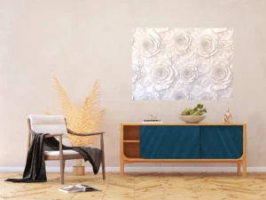 Vliesová fototapeta na zed' Sádrované Květy | 155 x 110 cm | FTNM 2689 - Obrázek 3