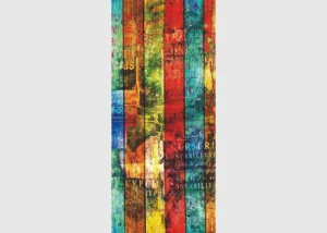 Wall Mural Colored Planks, 90 x 202 cm, FTNV 2880 - Image 2