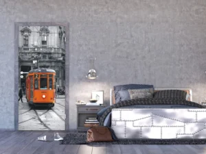 Vliesová fototapeta na zed' Retro Tramvaj | 202 x 90 cm | FTNV 2882