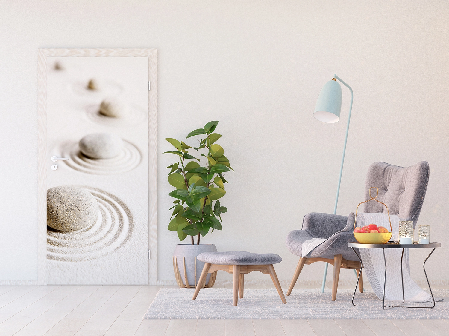 FTN_V_2906_INTERIOR_NEW-1-1.webp Vliesová fototapeta na zed' Oblázky v Písku | 202 x 90 cm | FTNV 2906 - Obrázek 1