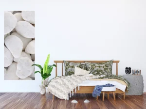 Vliesová fototapeta na zed' Bílé Oblázky | 202 x 90 cm | FTNV 2908