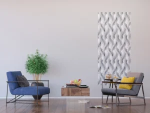 Vliesová fototapeta na zed' 3D Bílá Pletená Lana | 202 x 90 cm | FTNV 2938