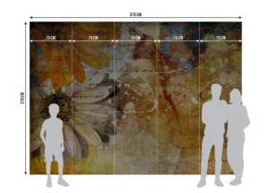 Wall Mural Floral Paintings, 375 x 270 cm, FTNXXL 0335 - Obrázek 7