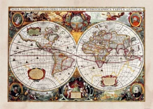 Fototapeta Historická Mapa | Vliesová fototapeta na zed' | 375 x 270 cm | FTNXXL 0351 - Obrázek 2