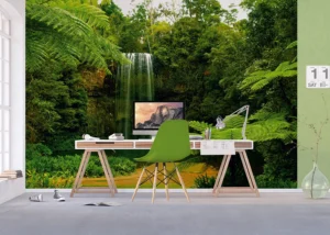 Wall Mural Waterfall in Prairie, Premium Non-woven Wallpaper, 375 x 270 cm, FTNXXL 0386 - Image 5