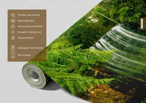 Wall Mural Waterfall in Prairie, Premium Non-woven Wallpaper, 375 x 270 cm, FTNXXL 0386 - Image 6