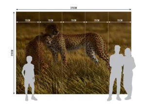 Fototapeta Gepardi | Vliesová fototapeta na zed' | 360 x 270 cm | FTNXXL 0420 - Obrázek 5