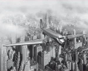 Wall Mural City Flight, Premium Non-woven Wallpaper, 360 x 270 cm, FTNXXL 0424 - Image 2