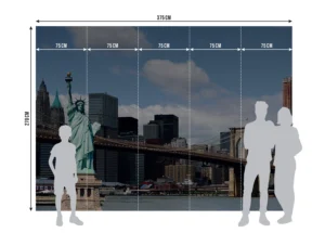 Fototapeta Brooklynský Most a Socha Svobody | Vliesová fototapeta na zed' | 375 x 270 cm | FTNXXL 0426 - Obrázek 6