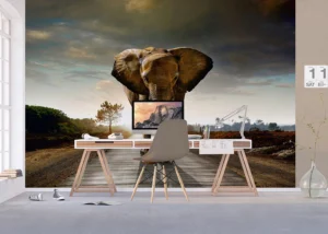 Fototapeta Král Slonů | Vliesová fototapeta na zed' | 375 x 270 cm | FTNXXL 0438 - Obrázek 3