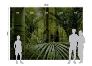 Fototapeta Tropická Zeleň | Vliesová fototapeta na zed' | 375 x 270 cm | FTNXXL 0465 - Obrázek 5