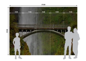 Fototapeta Most Přes Multonomah Falls | Vliesová fototapeta na zed' | 360 x 270 cm | FTNXXL 0476 - Obrázek 5
