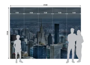 Wall Mural City Skyline, 375 x 270 cm, FTNXXL 1112 - Obrázek 7