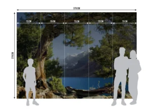 Fototapeta Horské Jezero | Vliesová fototapeta na zed' | 375 x 270 cm | FTNXXL 1113 - Obrázek 5