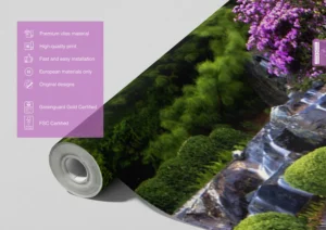 Fototapeta Řeka a Kvetoucí Les | Vliesová fototapeta na zed' | 360 x 270 cm | FTNXXL 1122 - Obrázek 4