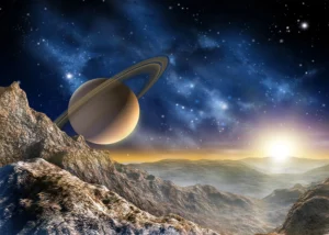Fototapeta Velkolepý Saturn | Vliesová fototapeta na zed' | 375 x 270 cm | FTNXXL 1126 - Obrázek 2