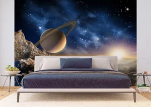 Fototapeta Velkolepý Saturn | Vliesová fototapeta na zed' | 375 x 270 cm | FTNXXL 1126