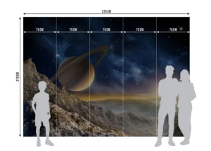 Fototapeta Velkolepý Saturn | Vliesová fototapeta na zed' | 375 x 270 cm | FTNXXL 1126 - Obrázek 5
