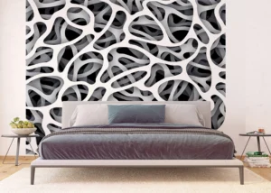 Wall Mural 3D Abstraction, Premium Non-woven Wallpaper, 375 x 270 cm, FTNXXL 1128