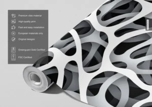 Wall Mural 3D Abstraction, Premium Non-woven Wallpaper, 375 x 270 cm, FTNXXL 1128 - Image 3