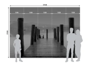Fototapeta Poklidné Molo | Vliesová fototapeta na zed' | 360 x 270 cm | FTNXXL 1140 - Obrázek 5