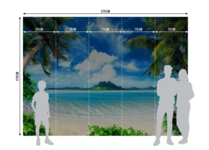 Fototapeta Rajský Ostrov | Vliesová fototapeta na zed' | 375 x 270 cm | FTNXXL 1141 - Obrázek 5
