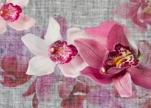 Fototapeta Smyslné Orchideje | Vliesová fototapeta na zed' | 360 x 270 cm | FTNXXL 1148 - Obrázek 2