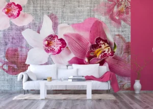 Fototapeta Smyslné Orchideje | Vliesová fototapeta na zed' | 360 x 270 cm | FTNXXL 1148 - Obrázek 3