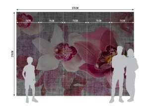 Fototapeta Smyslné Orchideje | Vliesová fototapeta na zed' | 360 x 270 cm | FTNXXL 1148 - Obrázek 5