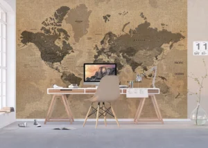 Fototapeta Historická Mapa Světa | Vliesová fototapeta na zed' | 360 x 270 cm | FTNXXL 1215 - Obrázek 3