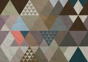 Wall Mural Triangles, 375 x 270 cm, FTNXXL 1222 - Image 2