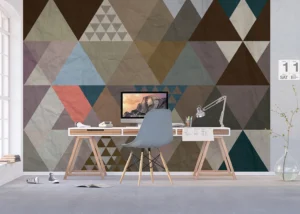 Wall Mural Triangles, 375 x 270 cm, FTNXXL 1222 - Image 5
