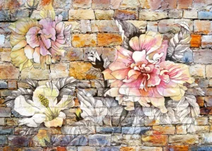 Wall Mural Flowers, 375 x 270 cm, FTNXXL 1227 - Obrázek 2