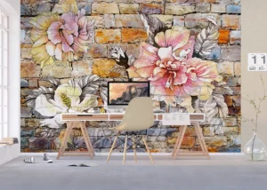 Wall Mural Flowers, 375 x 270 cm, FTNXXL 1227 - Obrázek 5