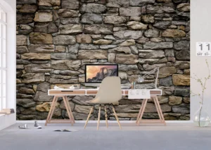 Fototapeta Květy na Cihlách | Vliesová fototapeta na zed' | 375 x 270 cm | FTNXXL 1228 - Obrázek 3