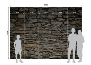 Fototapeta Květy na Cihlách | Vliesová fototapeta na zed' | 375 x 270 cm | FTNXXL 1228 - Obrázek 5