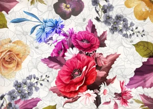 Wall Mural Tender Flowers, 375 x 270 cm, FTNXXL 1229 - Image 2