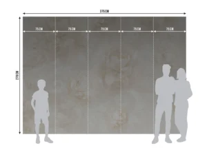 Fototapeta Květinové Pozadí | Vliesová fototapeta na zed' | 375 x 270 cm | FTNXXL 1231 - Obrázek 6