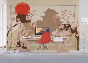 Wall Mural Japanese Art, 375 x 270 cm, FTNXXL 1237 - Image 5
