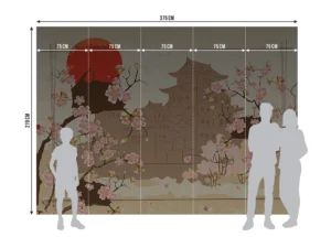 Wall Mural Japanese Art, 375 x 270 cm, FTNXXL 1237 - Image 7