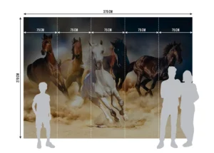 Wall Mural Horses, 375 x 270 cm, FTNXXL 1239 - Image 7