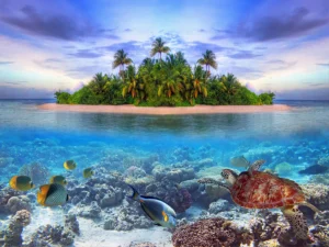 Wall Mural The Island, Premium Non-woven Wallpaper, 360 x 270 cm, FTNXXL 2406 - Image 2